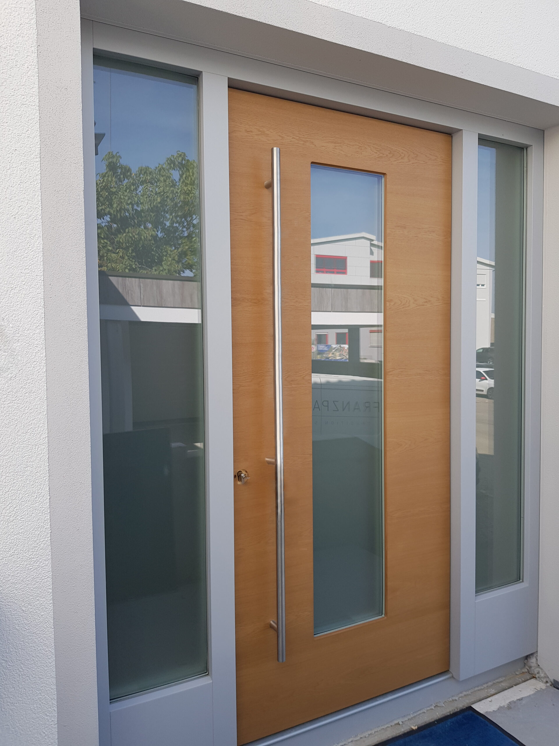 Haustür Holz mit Seitenteilen